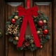thumbnail image 4 of Red Bow Red Velvet Christmas Party Indoor Garland Christmas Tree Decoration Bow, 4 of 6