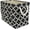 Black, variant on PETGLE Polyester Container with Handles, Lattice Storage Bin, Medium, Stonewash Blue