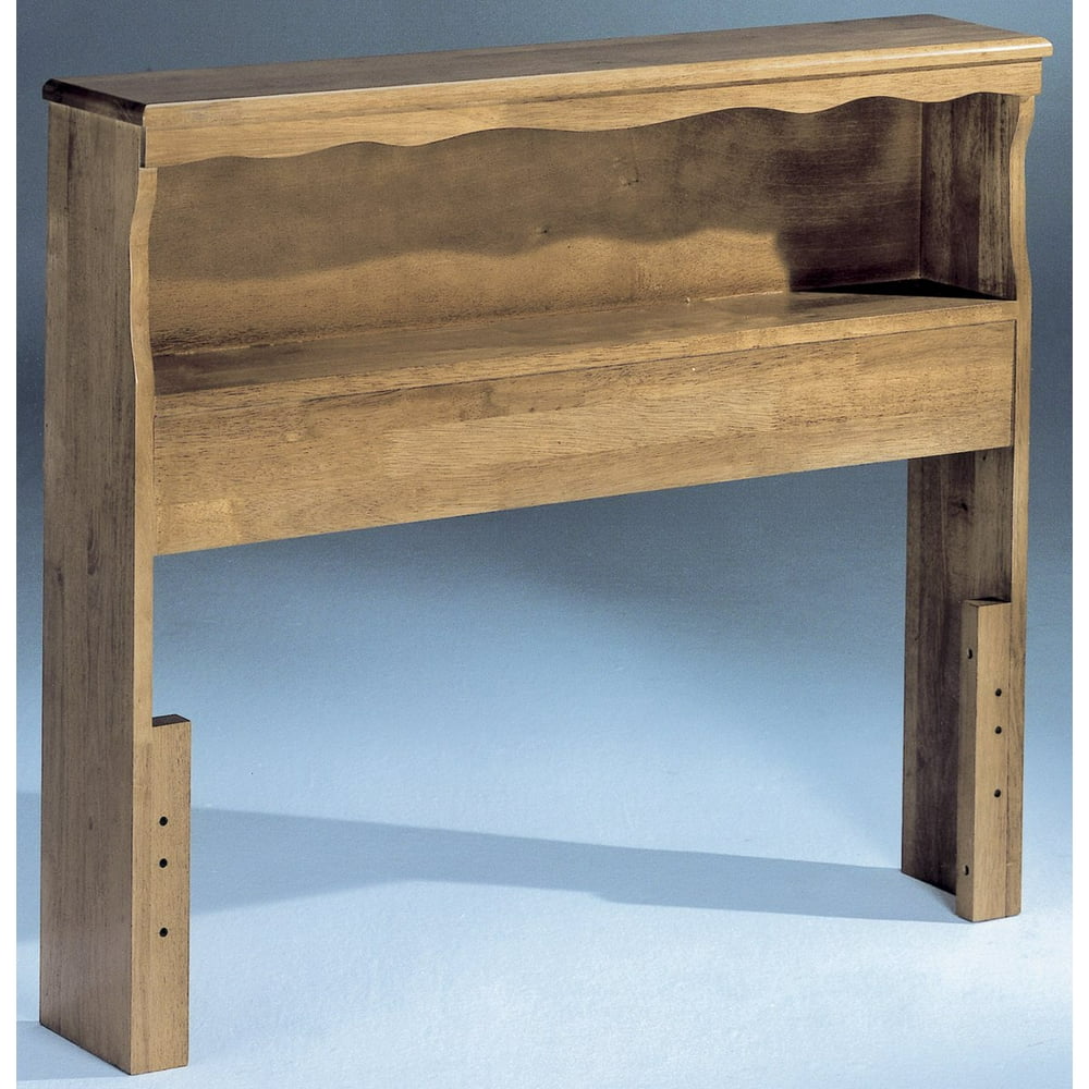 Homelegance Solid Wood Bookcase Headboard in Oak (Queen/Full
