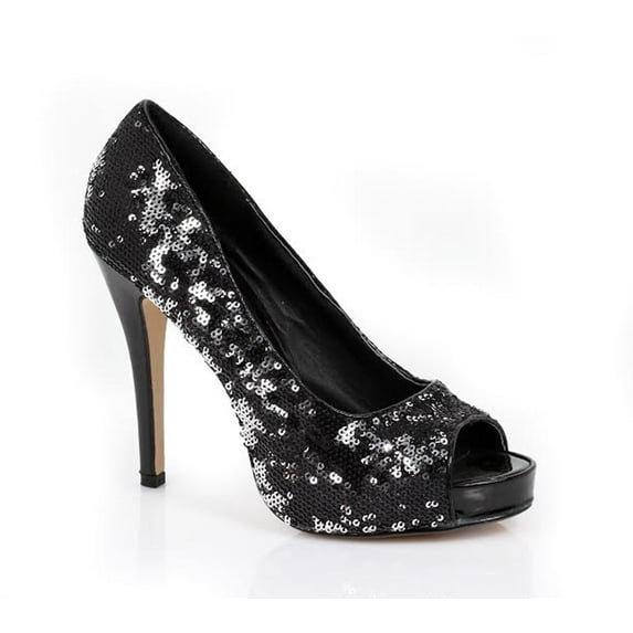 415-FLAMINGO, 4 Inch Heel Glitter Shoes