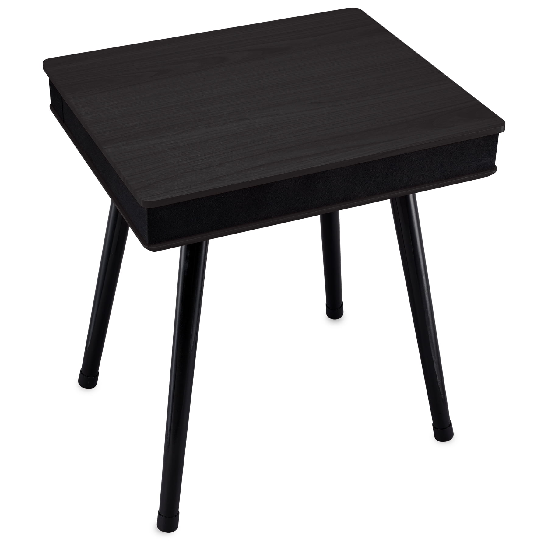 DecorTech Rectangular End Table with Bluetooth Speaker and USB Charging