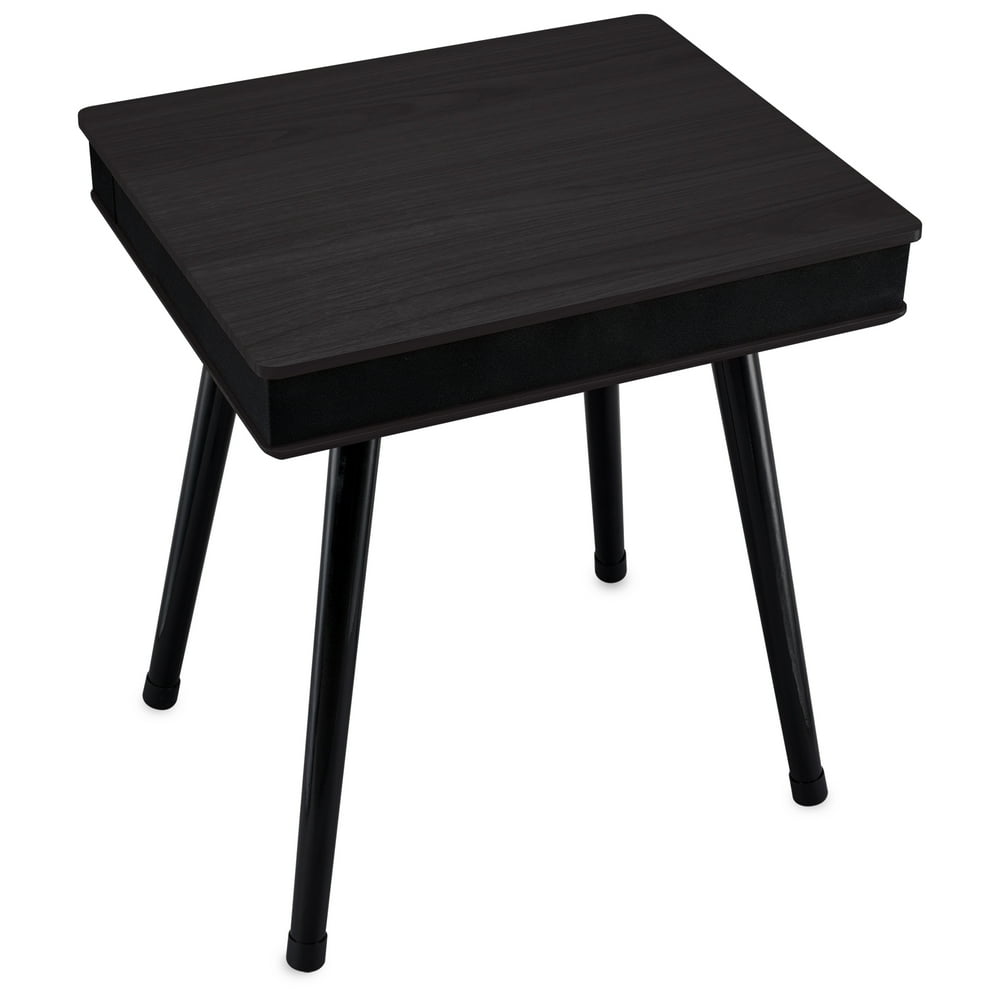 DecorTech Rectangular End Table with BuiltIn Bluetooth Speaker and USB