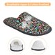 thumbnail image 3 of Fotbe Alphabet Pantuflas Peludas para Mujer con Estampado, Zapatillas de Peluche, Zapatos de Invierno para Casa, Uso Interior y Exterior-Large, 3 of 8