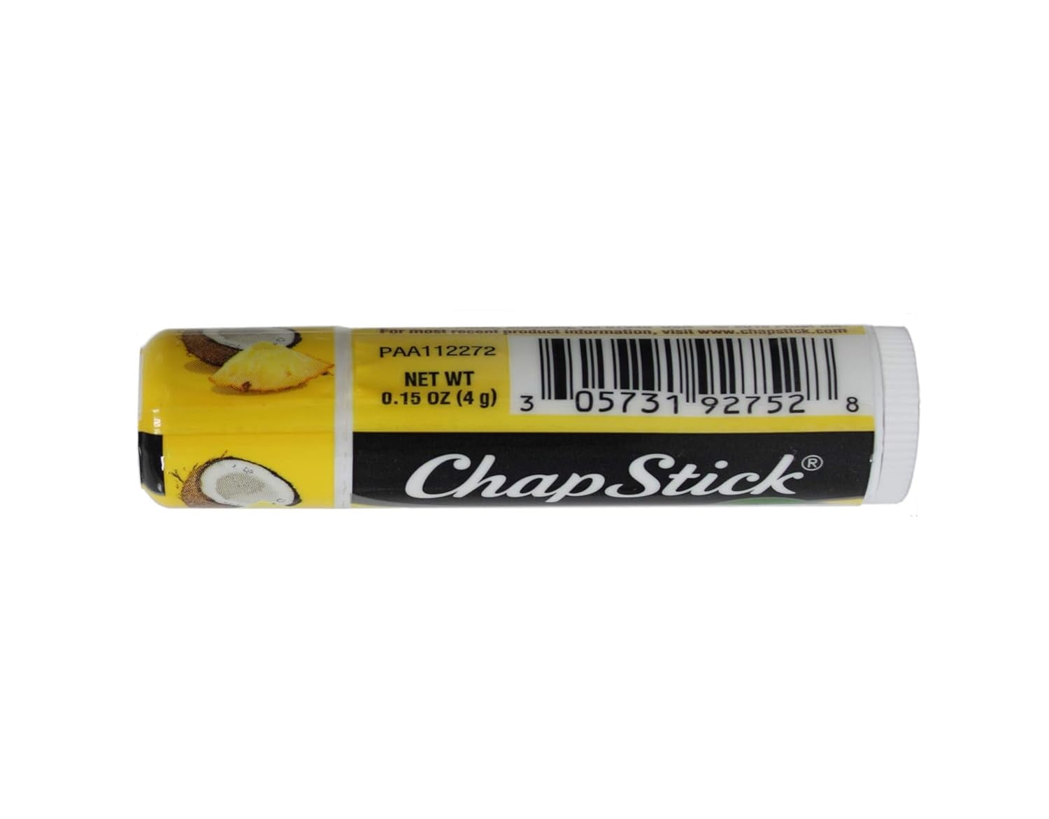 ChapStick Bulk Lip Balm, Aloha Coconut, 12-Pack – Luscious & Tropical Lip Moisturizer, 0.15 Ea