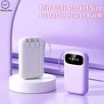 thumbnail image 2 of Power bank banco de energía portátil 20,000 mAh luz LED pantalla digital blanco, 2 of 6