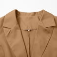 thumbnail image 6 of BODOAO Women's Blazer Business Casual Lightweight Suit - Long Sleeve Slim Fit Work Office Jacket with Pockets Womens Casual Front Long Sleeve Lapel Collar Work Business Jacket Khaki 3Xl, 6 of 8
