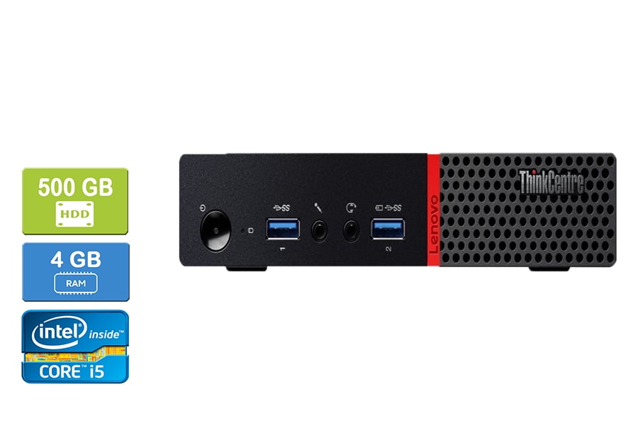 Remis à Neuf : LENOVO M700 Intel Core i5-6500T 4 Go 500 Go HDD Win 10 Pro