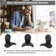 thumbnail image 3 of SOPOTUTU Black Rubber Headphone Wall Mount Hook for Desk Organization, 1-Piece Headset and Accessory Holder, 3 of 5