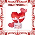thumbnail image 6 of Fraser Hill Farm 8-Ft. Tall Valentine's Day Heart, Outdoor Blow-Up Inflatable with Lights and Storage Bag, FREDHEART081-L, 6 of 16