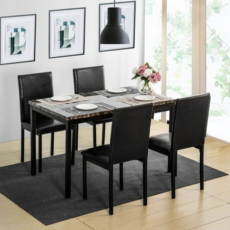 Top Knobs 5 Pieces Dining Table Set  for 4 Person  Home 
