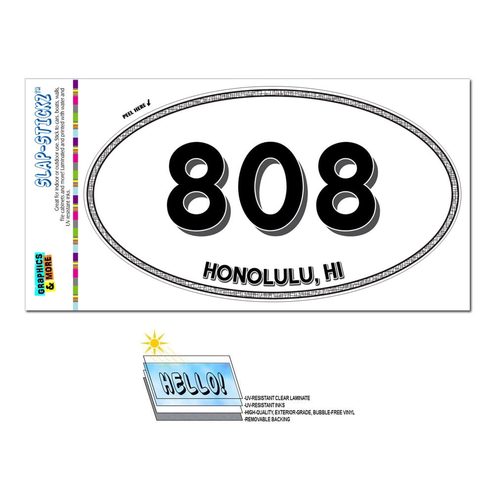 Hawaii HI Oval Vinyl Decal Sticker 