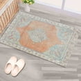 thumbnail image 6 of Orange Rugs, Medallion Rugs, Ethnic Pattern Rug, Chenille Printed Design Rugs, Turkish Rug, Car Mat, Machine Washable Rug, Luxury Rug, Runner Rug, 2.3'x3.3' - 70x110 cm, 6 of 8