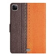 thumbnail image 3 of SaniMore for iPad Pro 11" 4th/3rd/2rd/1st Gen 2022/2021/2020/2018 Case, Auto Sleep/Wake, PU Leather Patchwork Magnetic Wallet Cover Support Card Slot & Kickstand Shockproof Protective Shell, Orange, 3 of 7