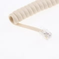 thumbnail image 5 of LeeQinersw 5Pcs/lot Telephones Spiral Phone Wire Curly Cord for Handset 4P4C Connector cream color, 5 of 8
