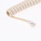 thumbnail image 5 of Cable de teléfono en espiral Sunnimix Cordón telefónico color crema, 5 of 8