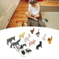thumbnail image 3 of Pequeñas Figuras de animales, Ministismo realista Pintado A Mano Modelos en animales Detalla finos para 3 años o más, 3 of 7