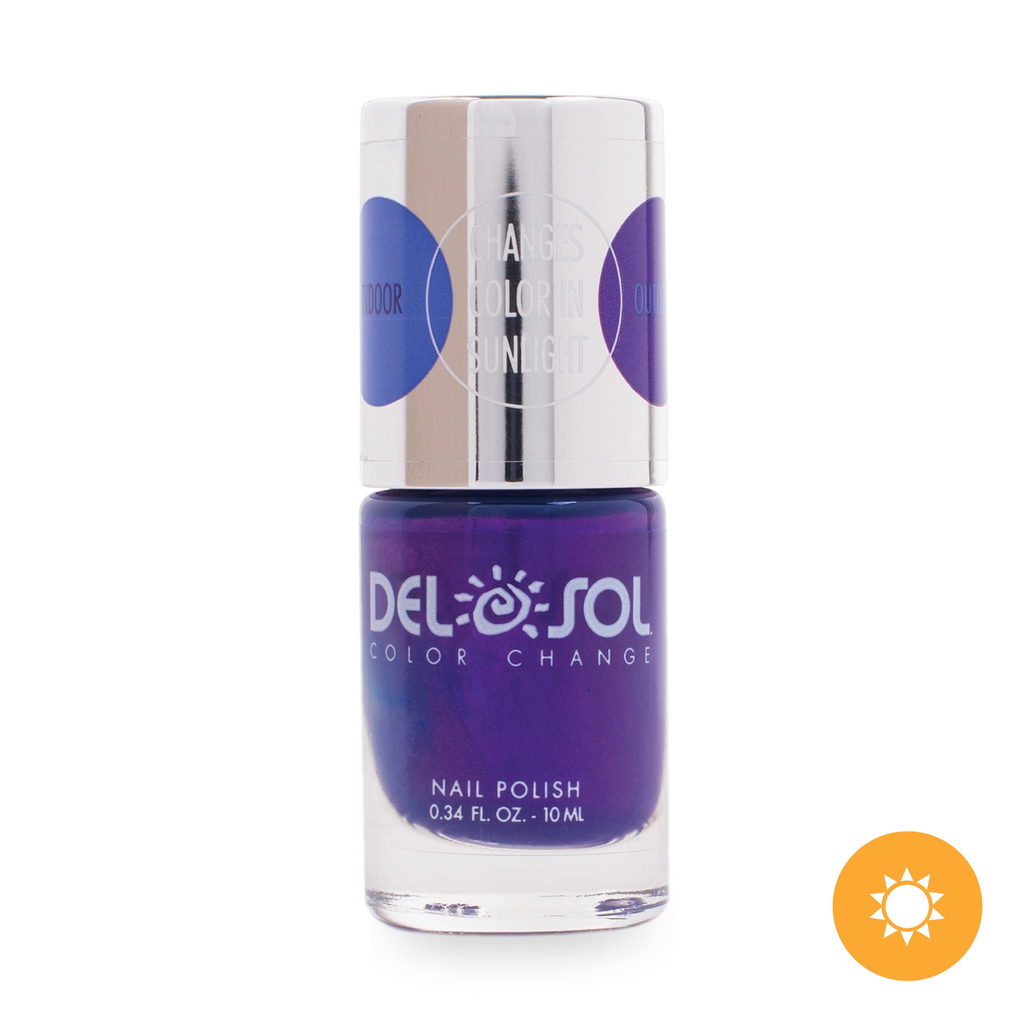 Color-Changing Nail Polish - Into the Blue by DelSol for Women - 0.34 oz Nail Polish