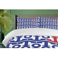 thumbnail image 3 of Ambesonne Marine Duvet Cover Sets, Ship Journey Sea Ocean, 2-Queen, Navy Blue Red, 3 of 6
