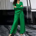 thumbnail image 6 of Jamicy Womens Outfits 2 Piece Sets Soft V-Neck Pullover Top with Loose Straight Jogging Pant Suits Casual Tracksuit for Women, 6 of 6
