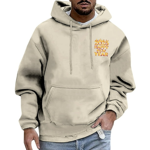WILLBEST Sudaderas Deportivas Hombre 2025 Tendencia Hombres y Mujeres con El Mismo Año Sudadera con Capucha Casual Deportes Moda Año Indispensable Top Grande