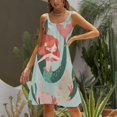 thumbnail image 3 of Ladies' Summer Dress Beach Sleeveless Ocean Cute Mermaid T-shirt Vest Sun Skirt, 3 of 8