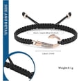 thumbnail image 2 of Fish Hook Cremation Bracelet Urn Bracelet for Ashes Stainless Steel Braided Rope Adjustable Urn Bangle Keepsake Human Pet Memorial Gift, 2 of 6