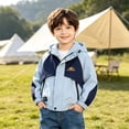 thumbnail image 5 of Mifsaly Boys Windbreaker Jacket Zip Up Hooded Jackets Color Block Windproof Lightweight Outerwear with Zipper Pockets for Fall Outdoor, 5 of 8