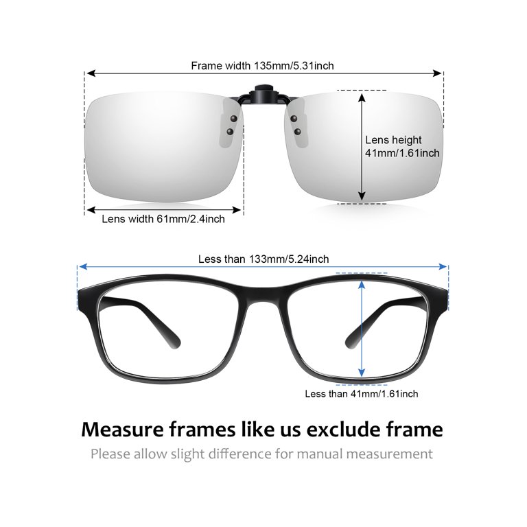 Tinhao Polarized Clip-On Sunglasses, Flip-Up UV400 photo 6