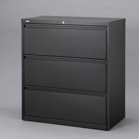 Hl5000 Series 36 Inch Wide 4 Drawer Lateral File Cabinet Black