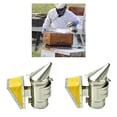 thumbnail image 1 of Suministros de Herramientas Macarena de caja de colmena de Fumador de apicultura de acero Inoxidable 2 Piezas, 1 of 8
