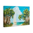 thumbnail image 2 of Stupell Industries Tropical Sailboat Among Palms Canvas Art, 36 x 24, by Dan Meneely, 2 of 8