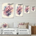 thumbnail image 4 of Designart Pink And Purple Rose Design Canvas Wall Art, 4 of 5