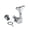 Silver-left, variant on Electric Bass Tuning Pegs Bass Opened Machine Heads Knobs String Tuners for 4 String Electric Bass Right/Left Hand