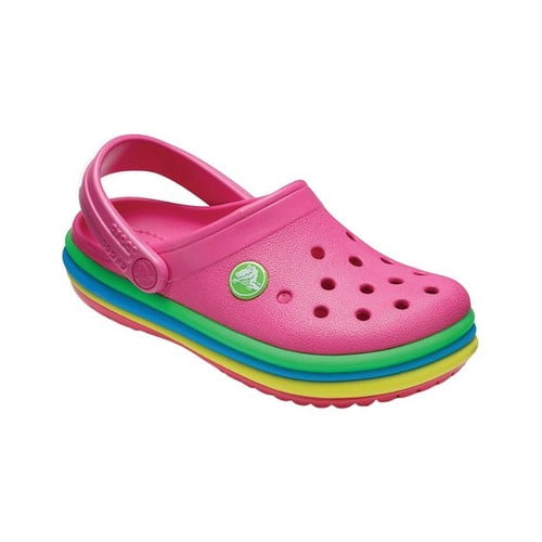 kids crocs rainbow