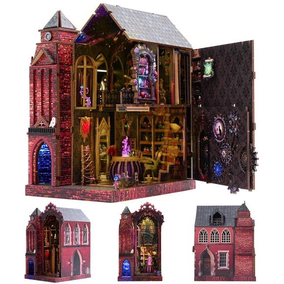 Kit de Rinconcito de Libros Miniatura Castillo Mágico GATTLELIC para Manualidades DIY