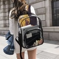 thumbnail image 6 of Iauyy Clear Backpack Heavy Duty PVC Transparent Backpack for College Workplace, Moon Wolf, 6 of 8