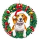 thumbnail image 2 of Adornos navideños, adornos navideños, regalos navideños, adornos navideños de patas de beagle, adornos navideños planos de acrílico para árbol de Navidad, adornos colgantes para el hogar, 2 of 6