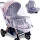 thumbnail image 1 of Mosquitera para bebé, color blanco, mosquitera para asiento de coche (p. ej., Bebe Confort, Cybex), borde elástico, apertura para transporte, 1 of 5