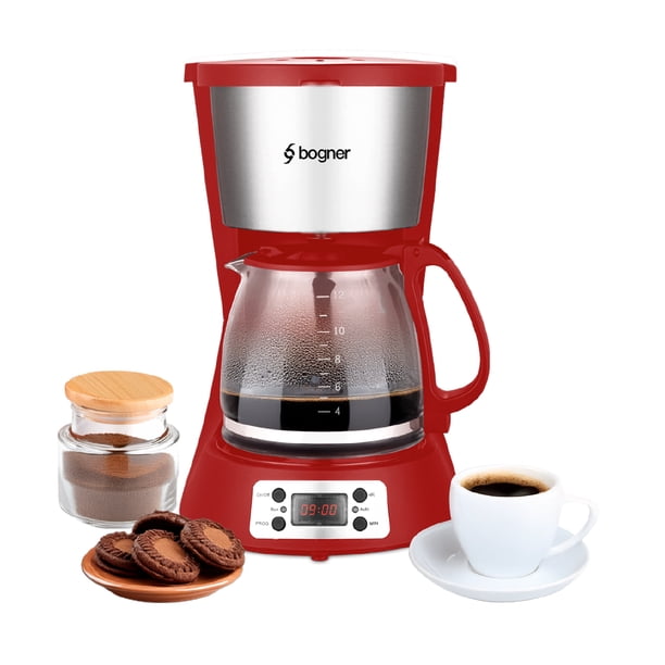 Bogner Cafetera Digital De Goteo Capacidad De 12 Tazas BDCM12R