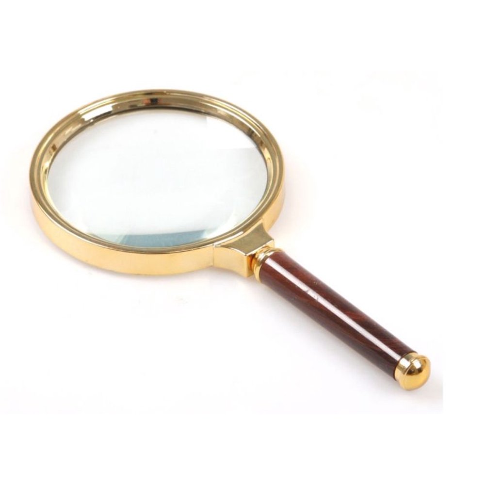 Handheld 10X Magnifier Magnifying Glass Loupe 90mm Reading Jewelry easy
