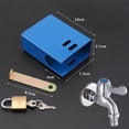 thumbnail image 3 of Maoww Outdoor Faucet Lock Cover Anti Theft Tap Padlock for Park Blue Square, 3 of 3