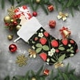 thumbnail image 6 of GZHJMY Strawberry Christmas Stocking, Personalized Large Candy Stocking Hanging Gift, Xmas Stockings Decoration for Family Holiday Party Ornaments Decor Fireplace, 6 of 7