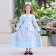 thumbnail image 2 of Bleu Royal Bébé Formel Rendez-Vous Soirée Cocktail pour Enfants Garçon Fille Été Automne Manches Longues Courtes Col Rond Midi Costumes de Soubrette Cosplay Robe Robe de Retour à la Maison Enfant 2025 12-13 Ans, 2 of 7