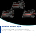 thumbnail image 6 of Spec-D Tuning Full LED Black Tail Lights w/ Sequential Signal, Startup Animation Compatible with 2015-2021 Subaru WRX and WRX STI, 6 of 7