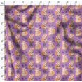 thumbnail image 4 of Soimoi Purple Rayon Fabric Cat & Fox Kids Print Sewing Fabric Yard 42 Inch Wide, 4 of 6