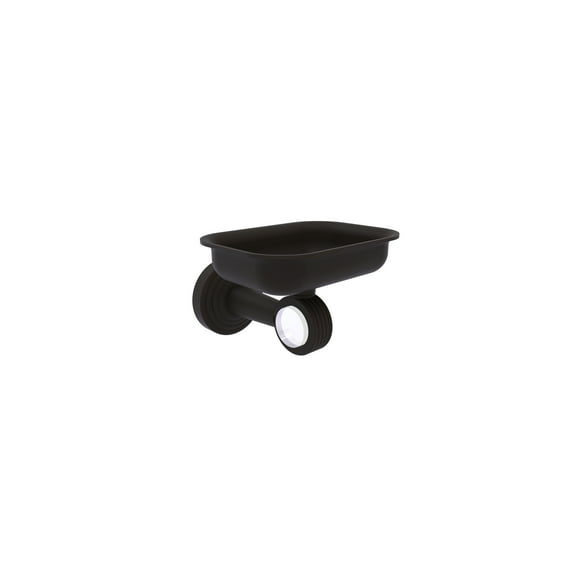 Pacific Beach Collection Wall Mounted Soap Dish Holder with Groovy Accents