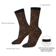 thumbnail image 4 of Vsdgher Autumn Brown Plants Crew Socks for Men & Women, Breathable Casual Athletic Ankle Socks, 4 of 6