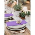 thumbnail image 5 of Purple Striped Cloth Napkins Set of 4 Reusable Dinner Napkins, Geometric Pink Vertical Solid Rainbow Cocktail Napkin Washable Table Napkins for Wedding/Holiday Party/Baby Shower 20"x20", 5 of 7