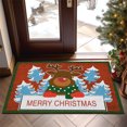 thumbnail image 3 of Tapis de Porte Rouges de Noël pour Entrée Extérieure, Tapis de Porte d'Entrée de Noël pour l'Intérieur, Tapis Brossé pour Vestibule de Porte d'Entrée, Tapis d'Entrée de Noël Anti-Saleté, Pas de Lavage, la Saleté Peut Être Coupée, Tapis Antidérapant, 3 of 6