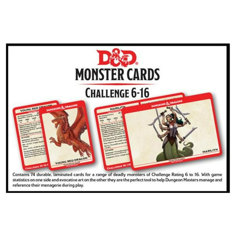Dungeons & Dragons: D&D Monster Spellbook Cards Game